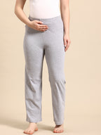 Blush9 Maternity Grey Colour Maternity Palazzo