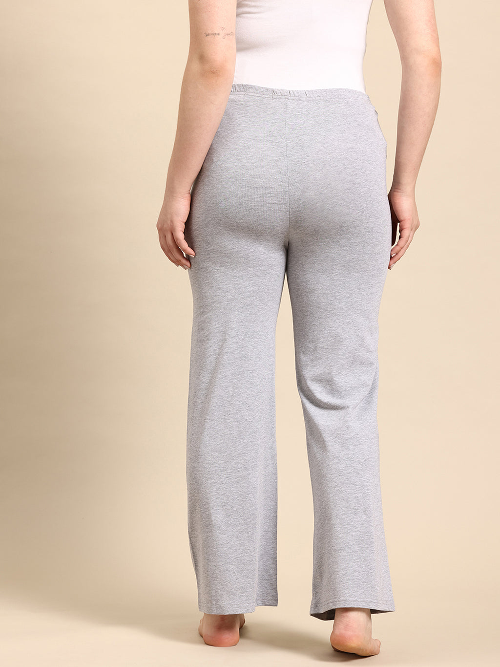 Blush9 Maternity Grey Colour Maternity Palazzo