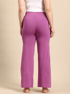 Blush9 Maternity Purple Colour Maternity Palazzo