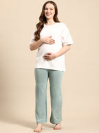 Blush9 Maternity Pista Colour Maternity Palazzo