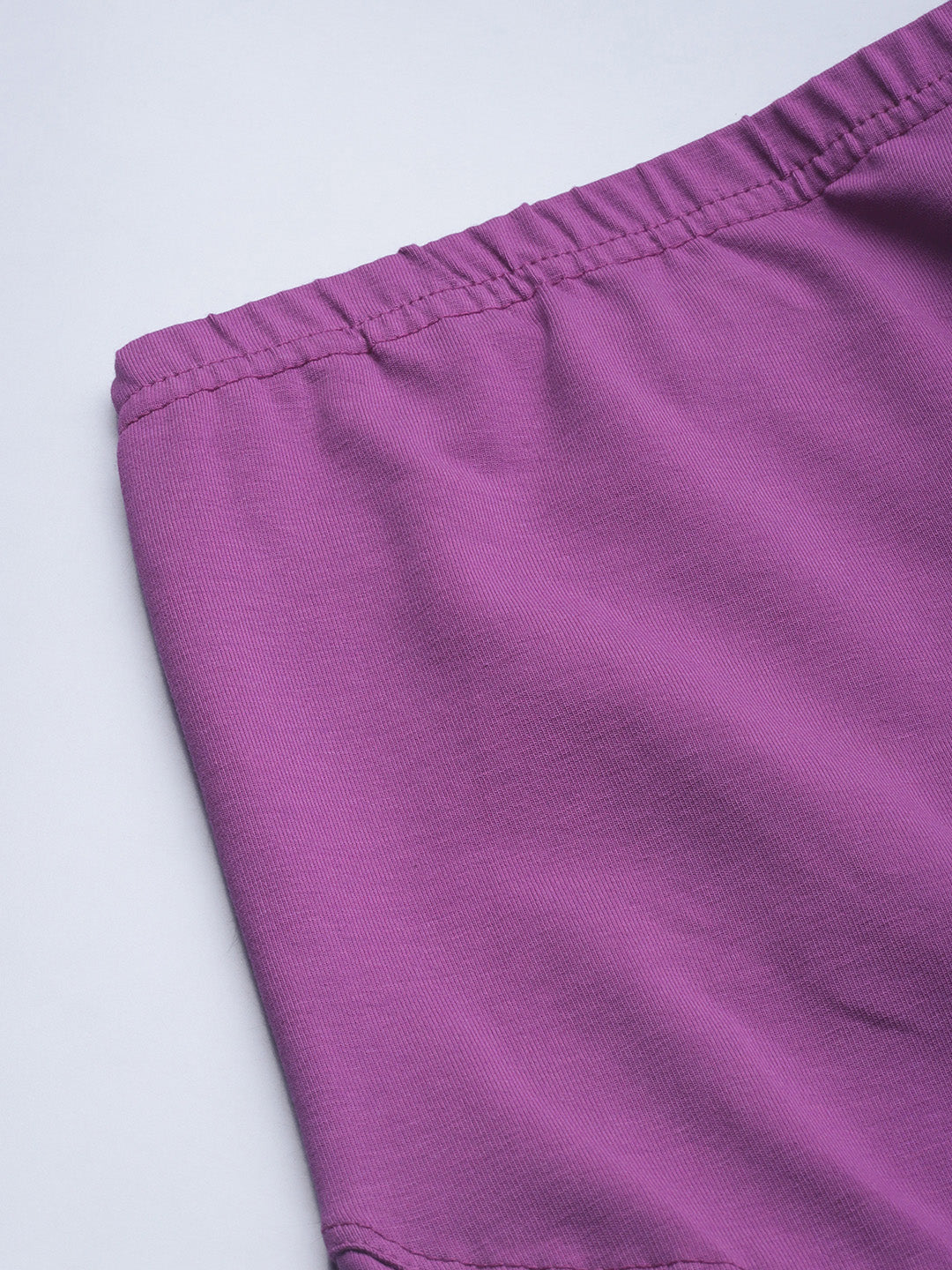 Blush 9 Maternity's Over the bump Purple  leggings