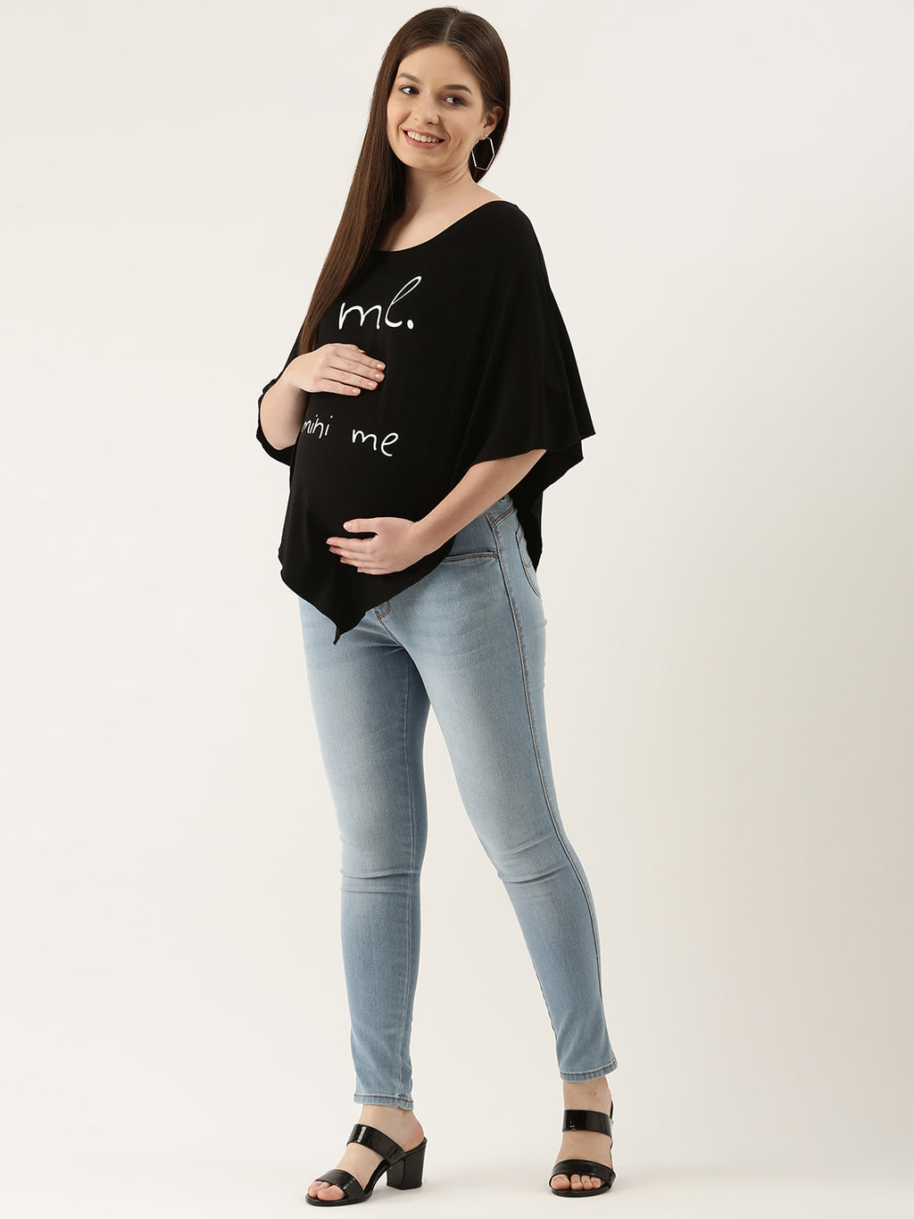 Blush 9 Maternity's Black  Me mini me Nursing Wrap