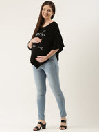 Blush 9 Maternity's Black  Me mini me Nursing Wrap
