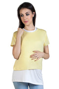 Blush 9 Maternity's Nursing Double Layered Pink T-Shirt