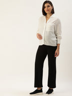 Blush9 Maternity Black Maternity Palazzo
