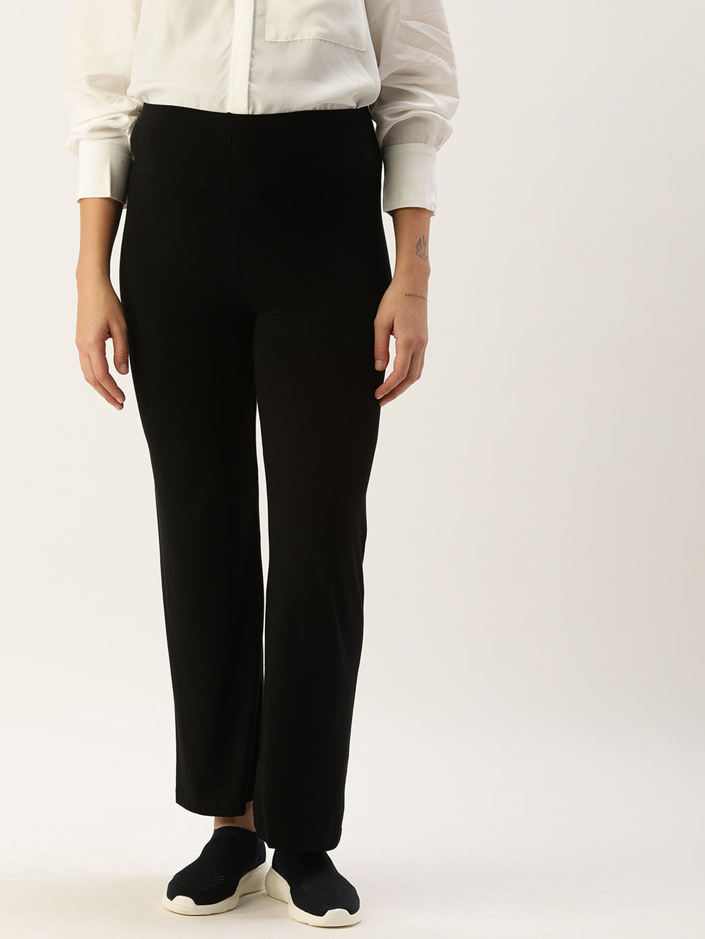 Blush9 Maternity Black Maternity Palazzo