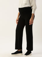 Blush9 Maternity Black Maternity Palazzo