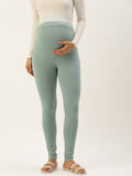 Blush 9 Maternity's Over the bump Pista colour leggings