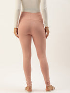 Blush 9 Maternity's Over the bump Peach colour  leggings