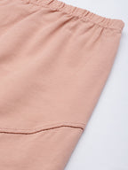 Blush 9 Maternity's Over the bump Peach colour  leggings