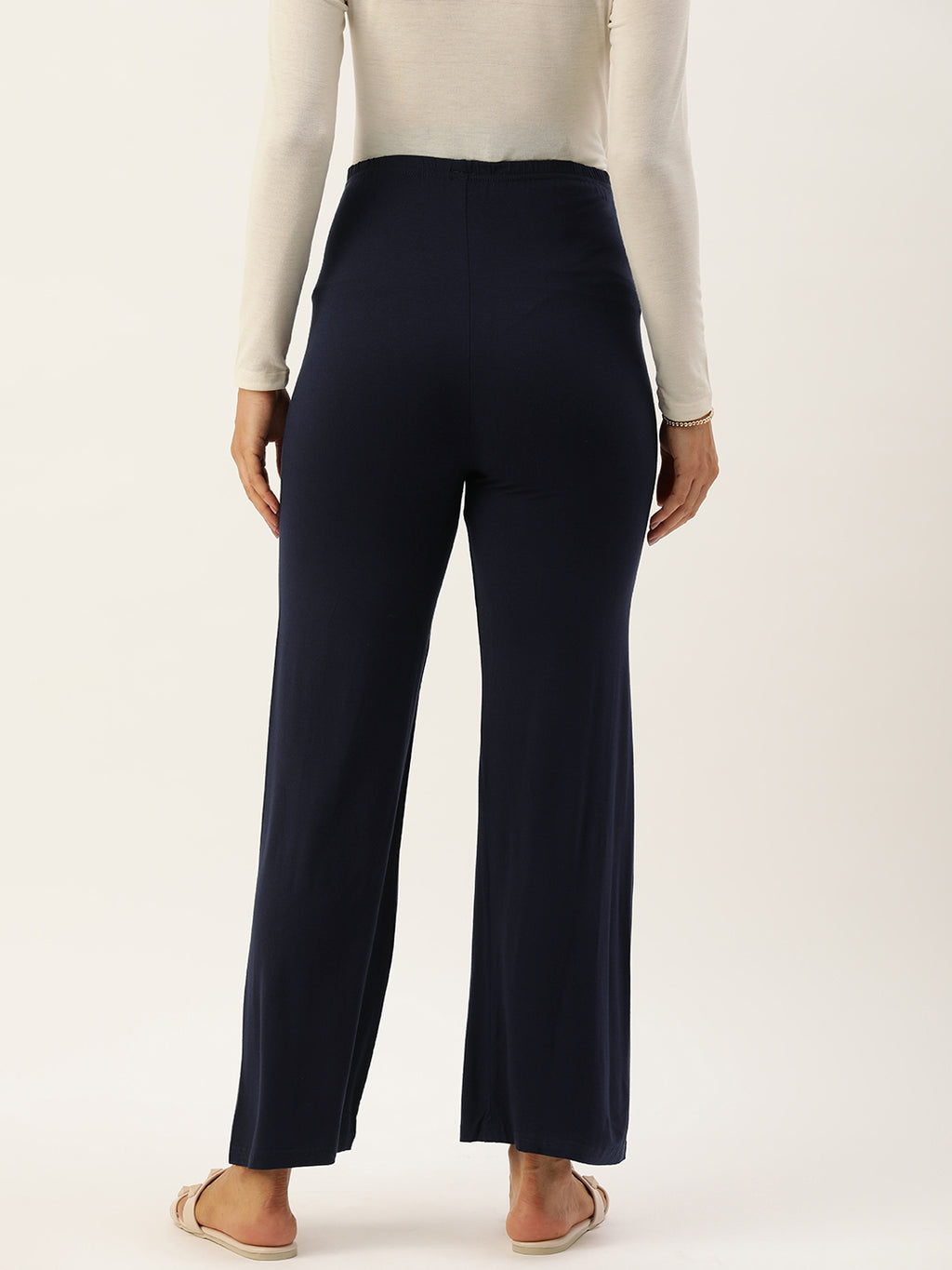 Blush9 Maternity Navy Blue Maternity Palazzo