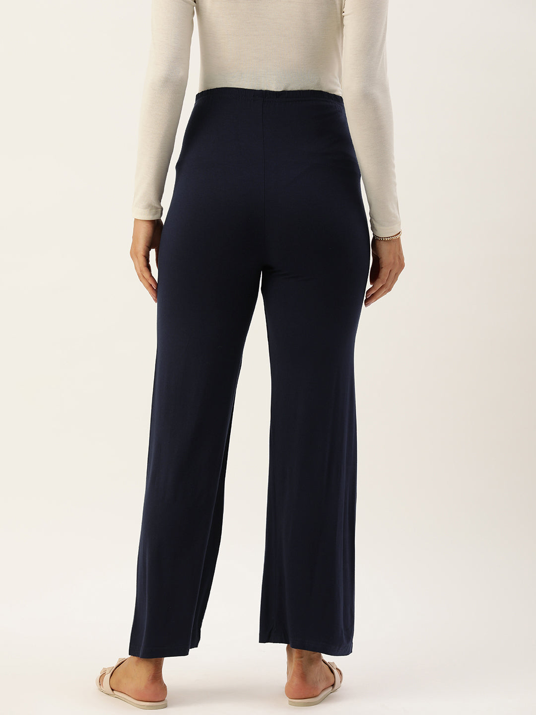 Blush9 Maternity Navy Blue Maternity Palazzo