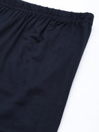 Blush9 Maternity Navy Blue Maternity Palazzo