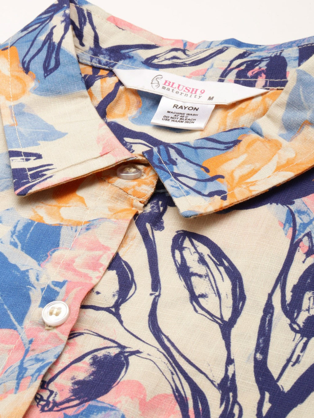 Blush 9 Maternity's Multicolour Printed Shirt