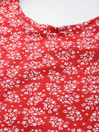 Blush 9 Maternity's Concealed Zip Maternity and Nursing Red Dress