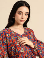 Blush9 Maternity Floral Printed Maternity and Nursing Kurti