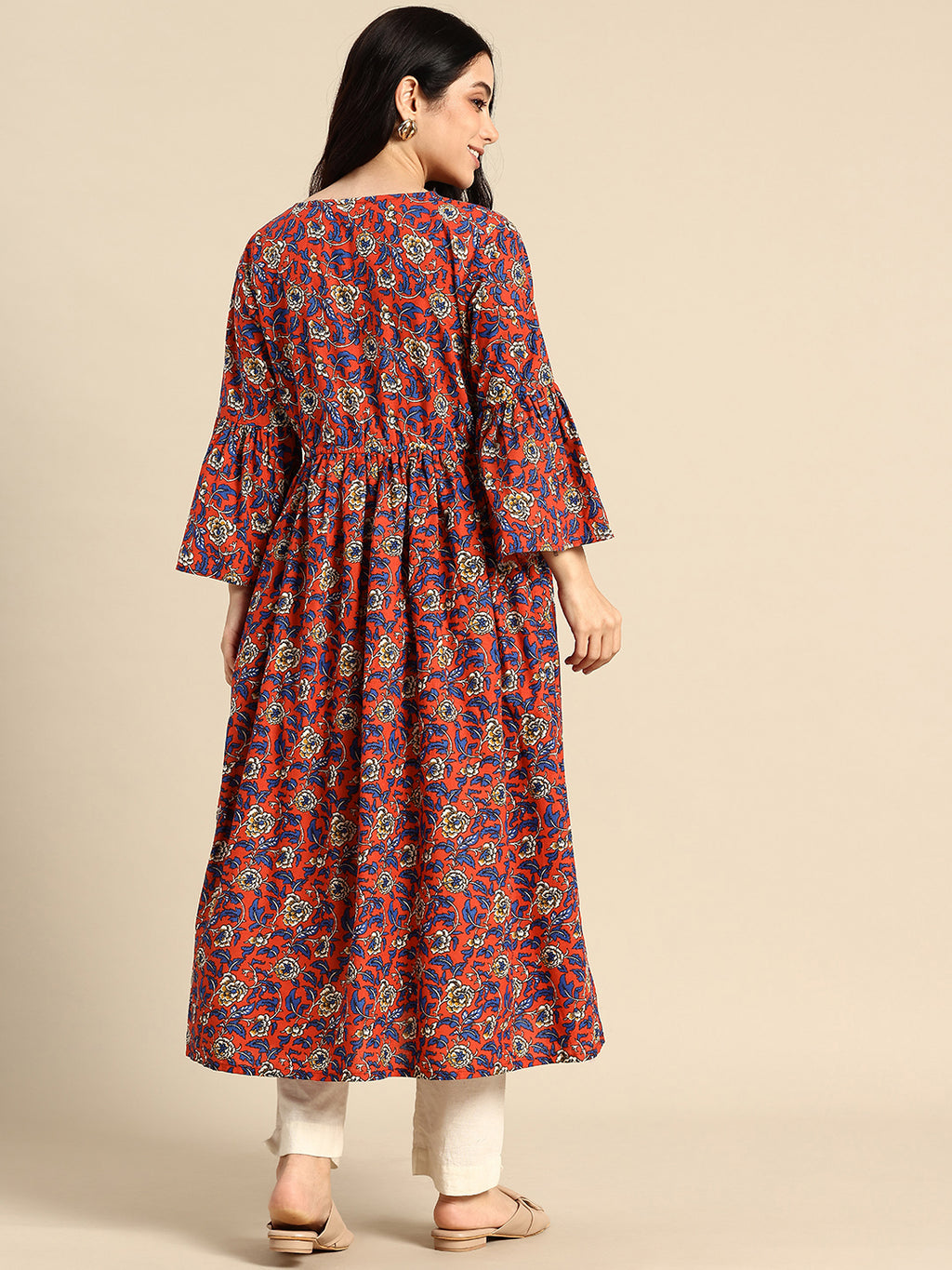Blush9 Maternity Floral Printed Maternity and Nursing Kurti