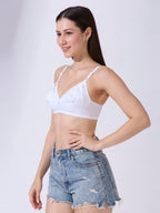 Blush9 Maternity Non-Wired & Non-Padded Cotton Maternity Bra - White