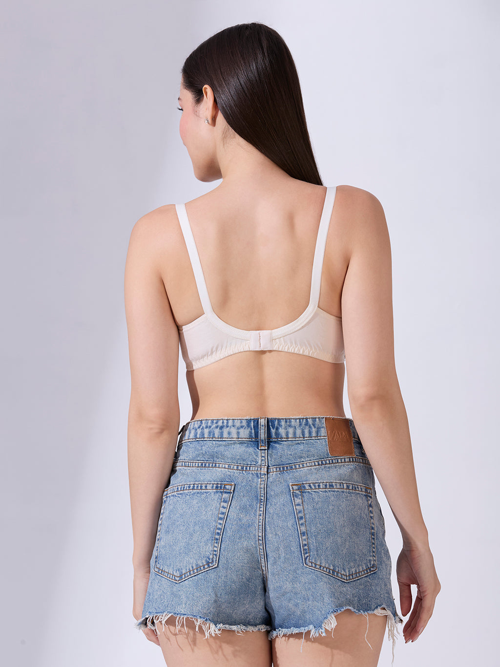Blush9 Maternity Non-Wired & Non-Padded Cotton Maternity Bra - Cream