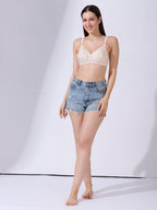 Blush9 Maternity Non-Wired & Non-Padded Cotton Maternity Bra - Cream
