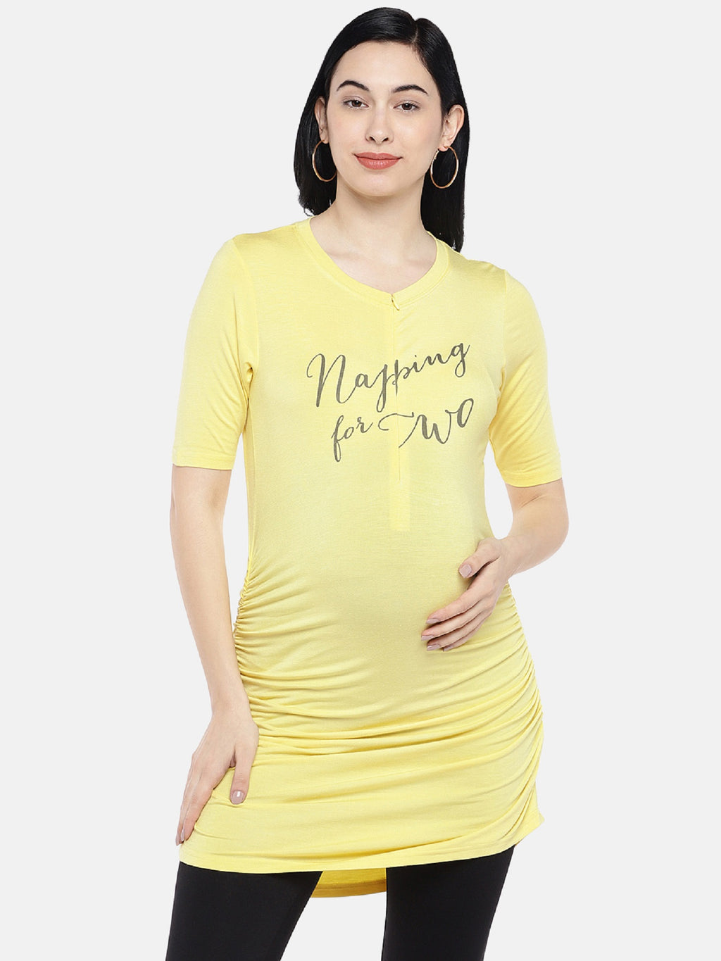 Blush 9 Maternity's Napping for two Nursing Tunic