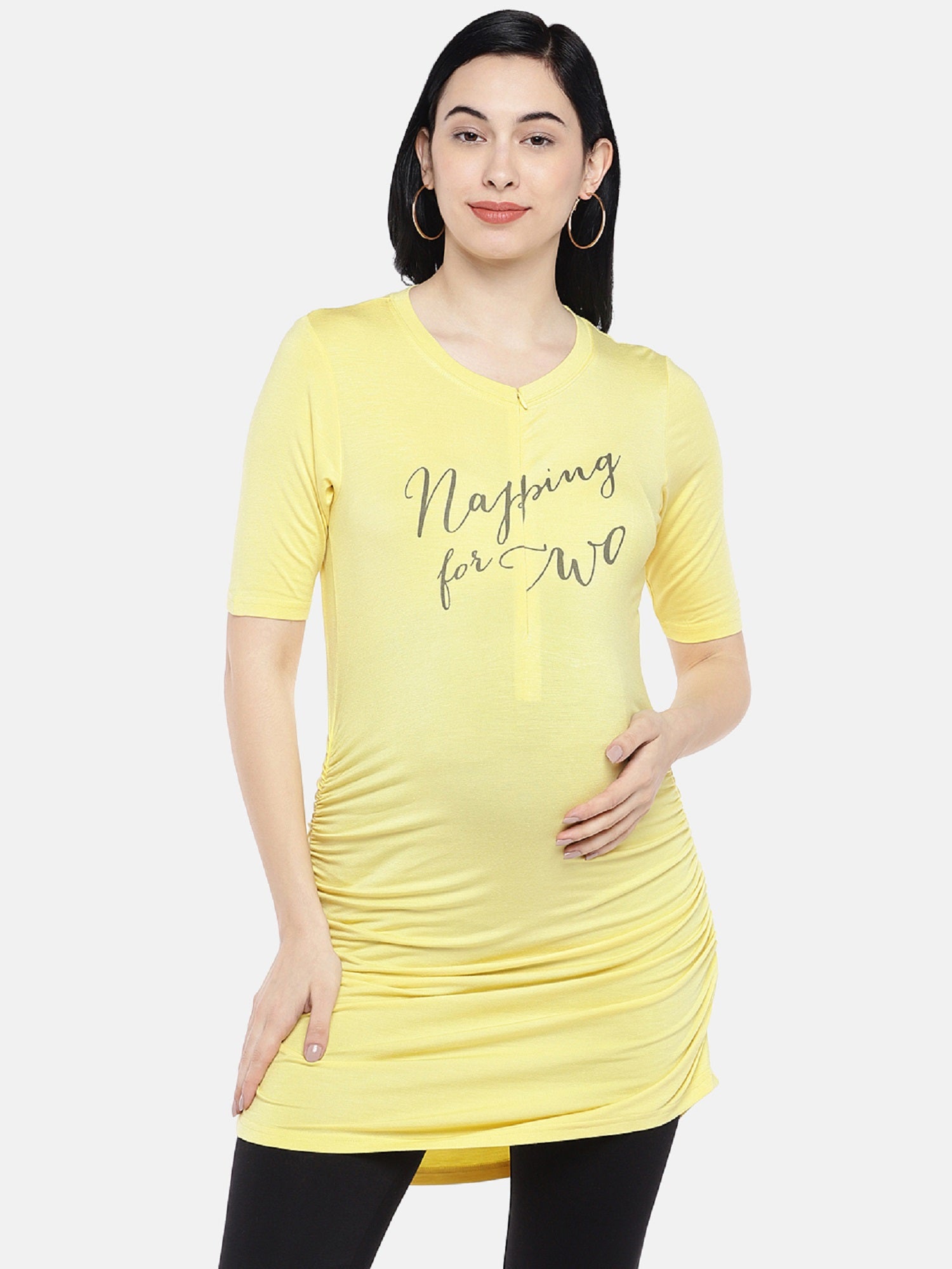 Blush 9 Maternity's Napping for two Nursing Tunic