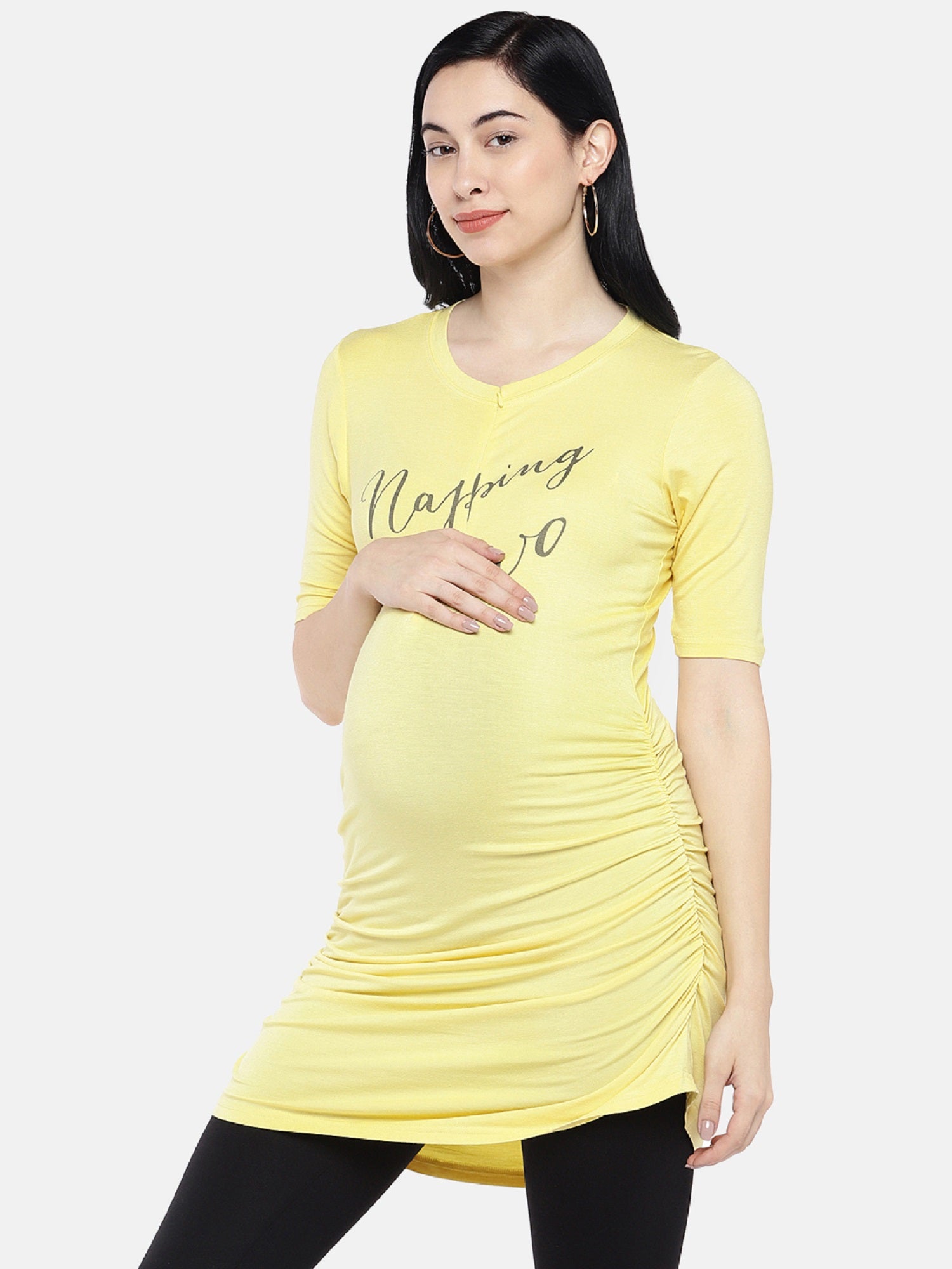 Blush 9 Maternity's Napping for two Nursing Tunic
