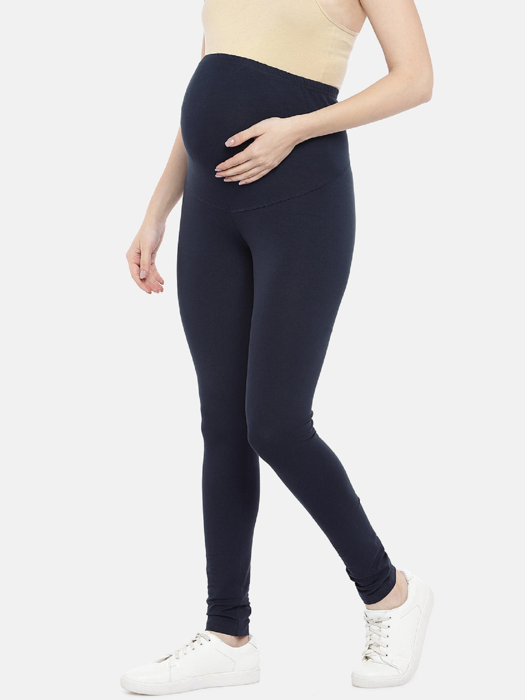 Blush 9 Maternity's Over the bump Blue leggings