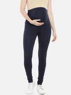 Blush 9 Maternity's Over the bump Blue leggings