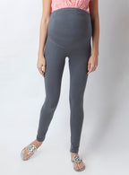 Blush 9 Maternity's Over the bump Grey  leggings