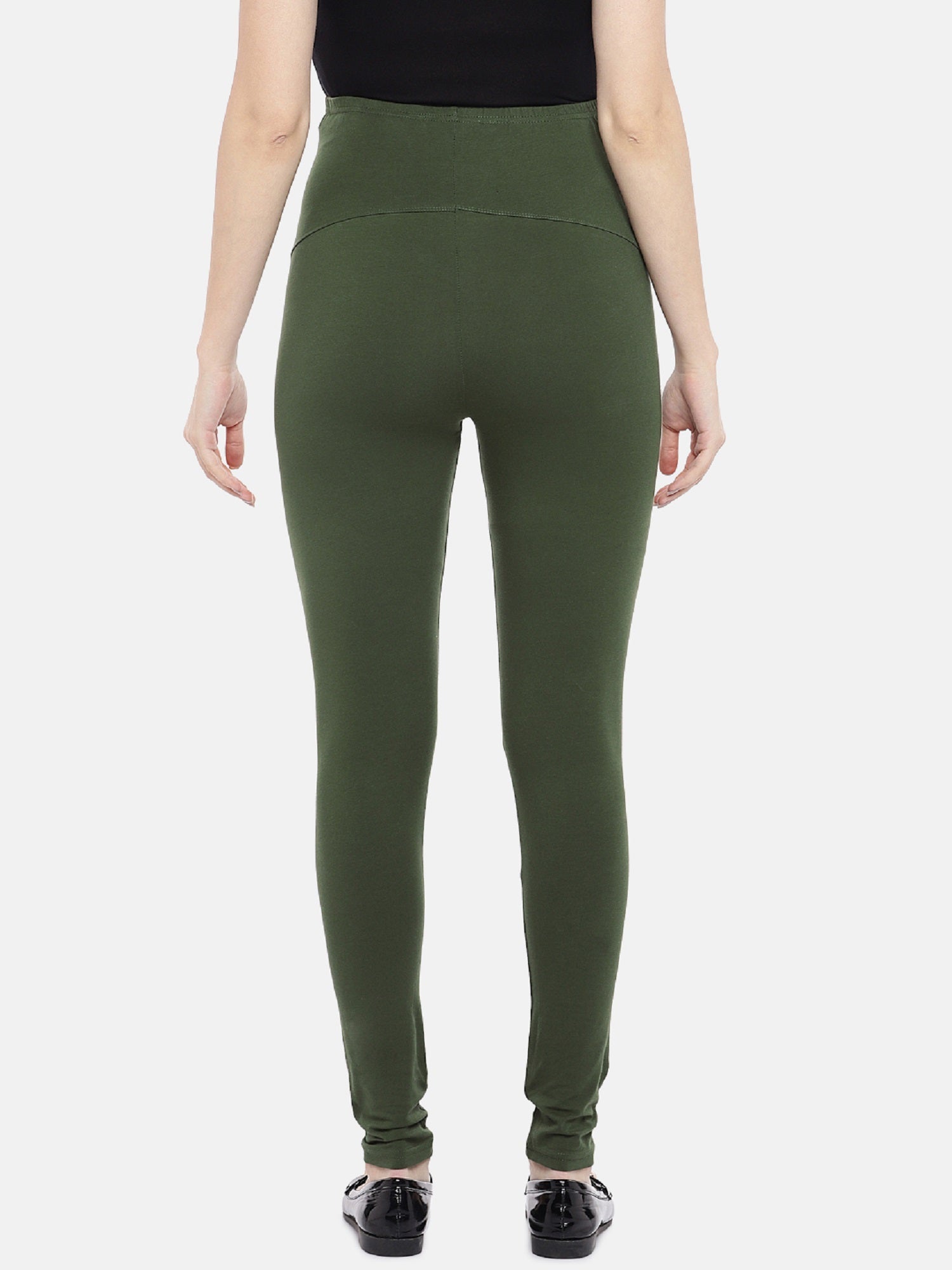 Blush 9 Maternity's Over the bump Green leggings