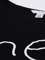 Blush 9 Maternity's Black "Me mini me "printed Nursing Poncho