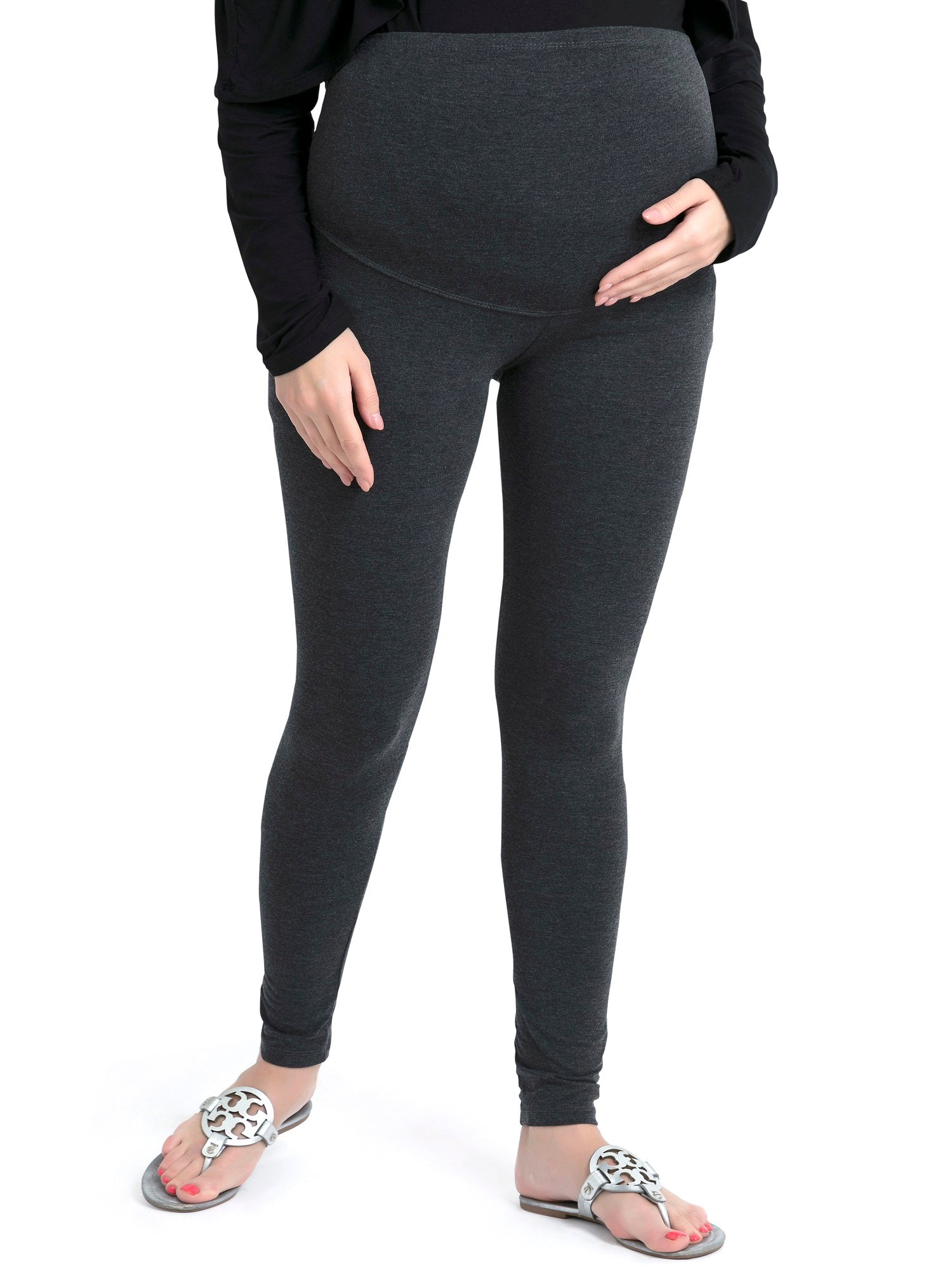 Blush 9 Maternity's Over the bump Antra Black  leggings