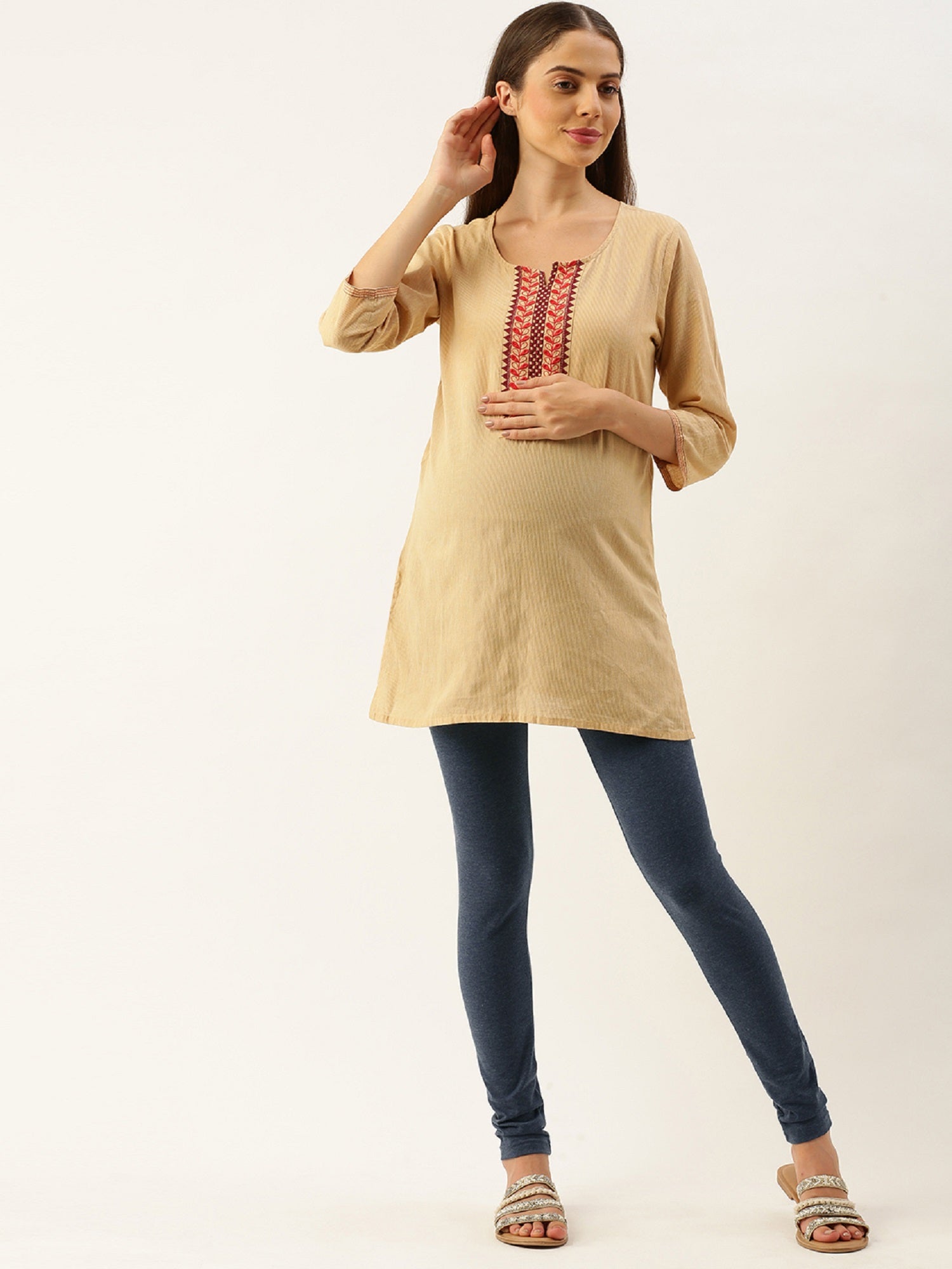 Blush 9 Maternity's Over the bump Antra Navy leggings